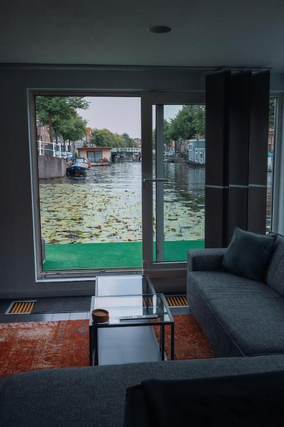 Beautiful Houseboat In The Centre Of Leiden Leida Esterno foto