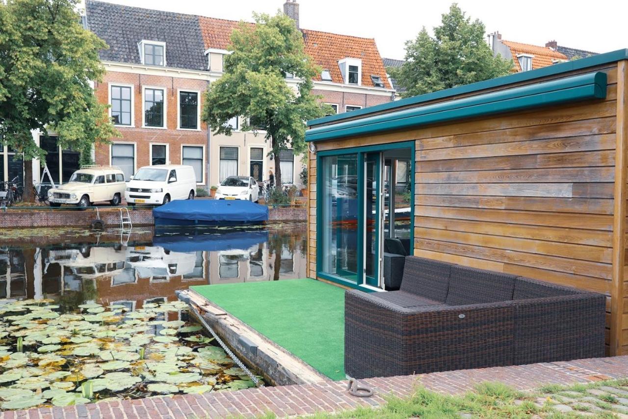 Beautiful Houseboat In The Centre Of Leiden Leida Esterno foto